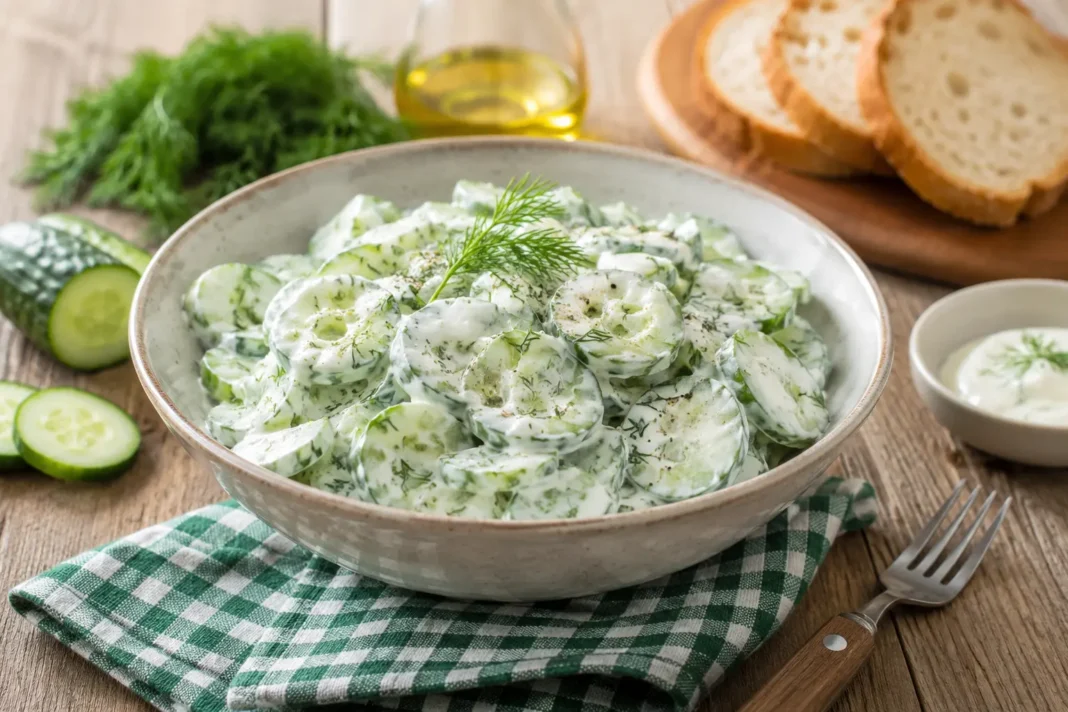 gurkensalat mit sauerrahm