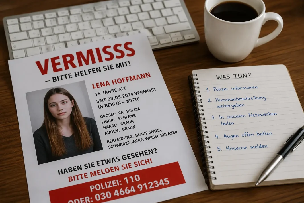 vermisste person