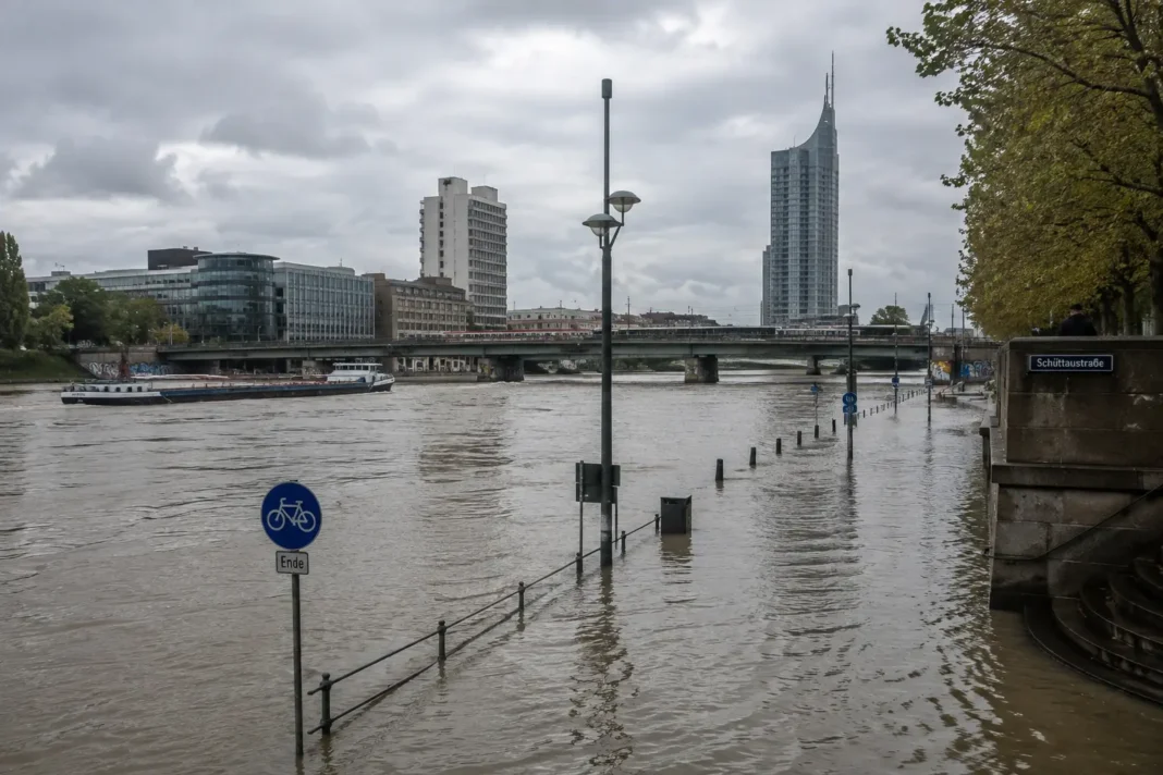 hochwasser wien